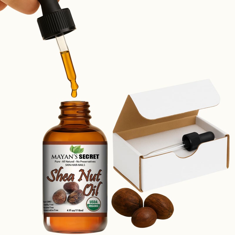 Mayan's Secret Shea Nut Oil USDA Certified Organic Natual Undiluted Cold Pressed for Skin Hair Lips and Nails - Image 1